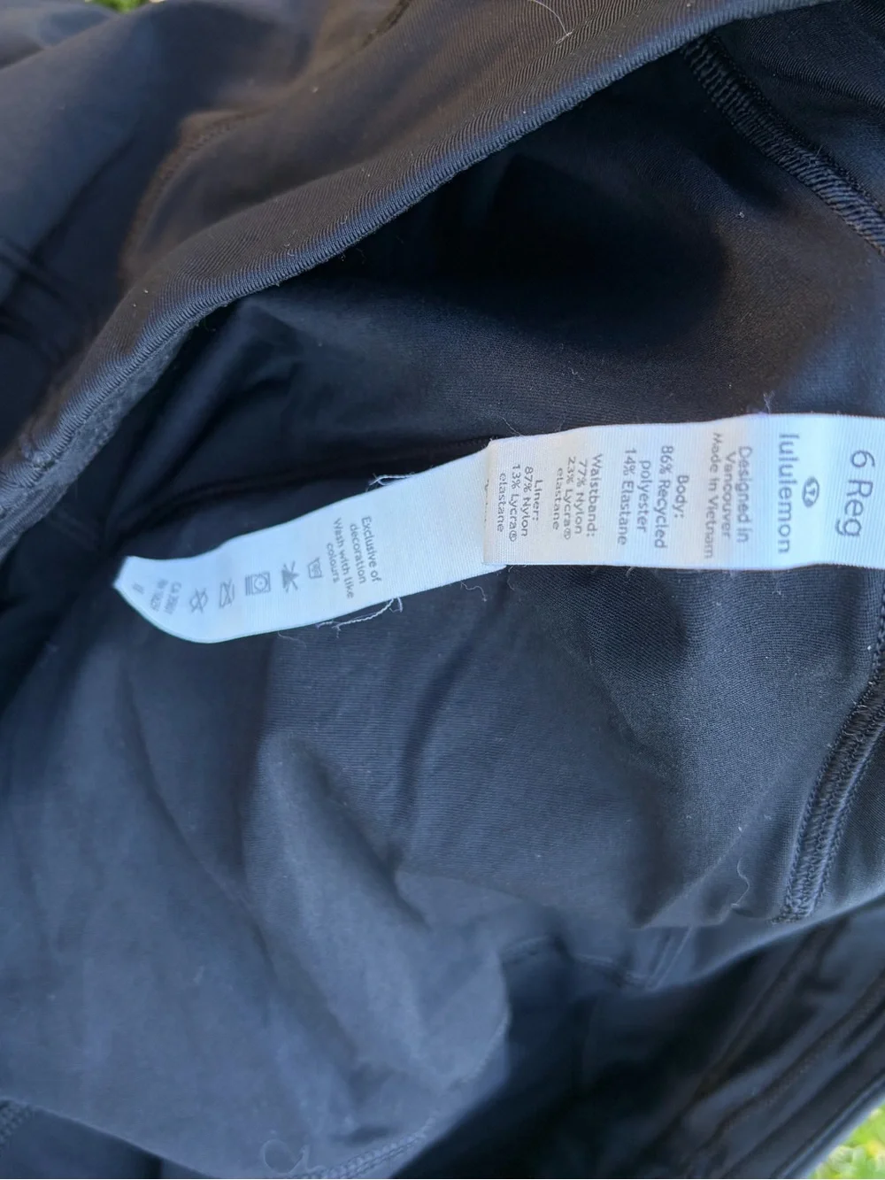 lululemon athletica Black Training Skort with Built-In Liner